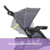 Baby Trend EZ Ride SE Travel System with Secure-Lift Infant Car Seat, Bluebell(Dash Grey)