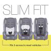 Baby Trend Trooper™ Slim 3-in-1 Convertible Car Seat, Dash Black(Dash Grey)