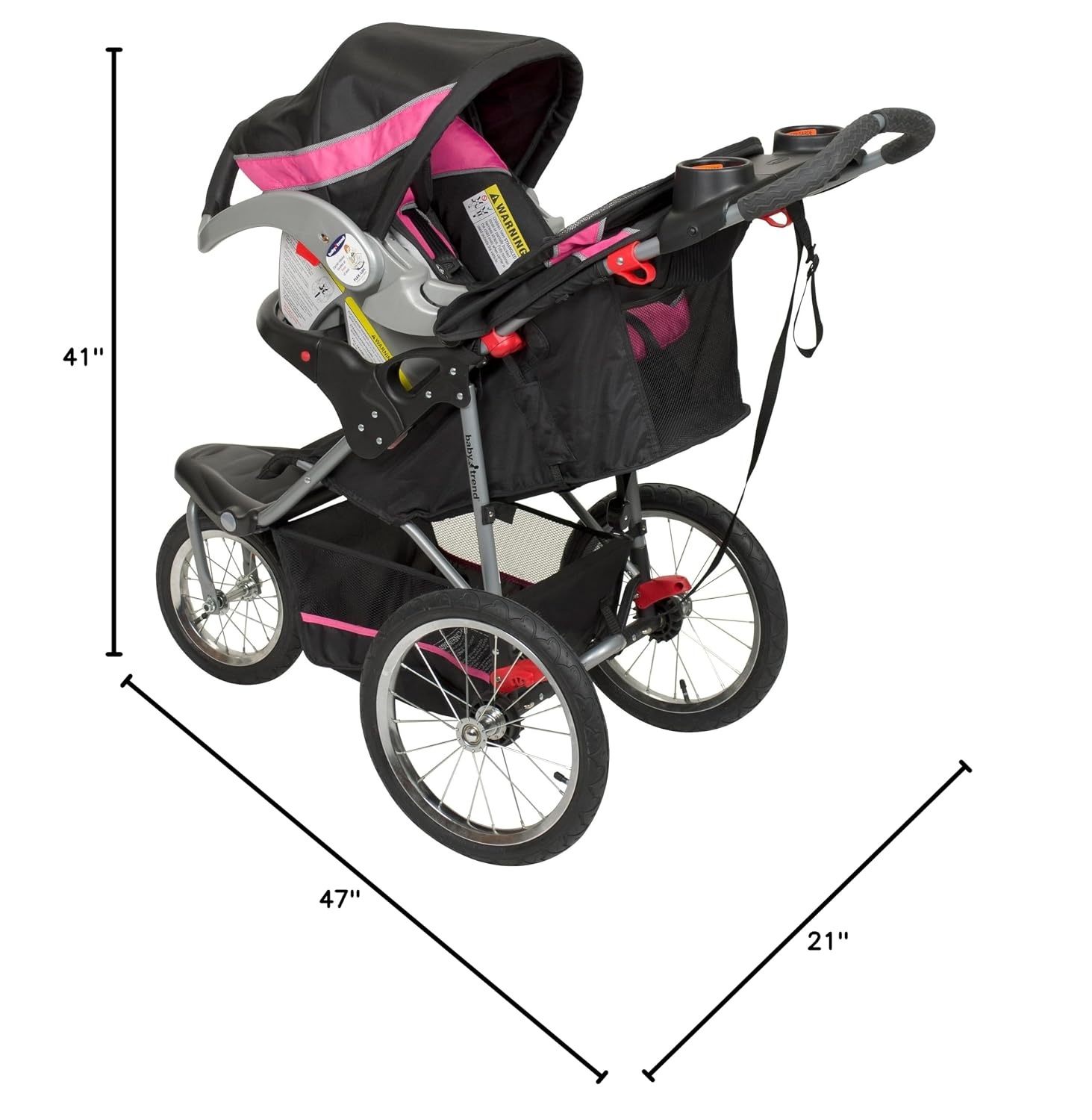 image:imageBaby Trend Expedition Jogger Bubble Gum