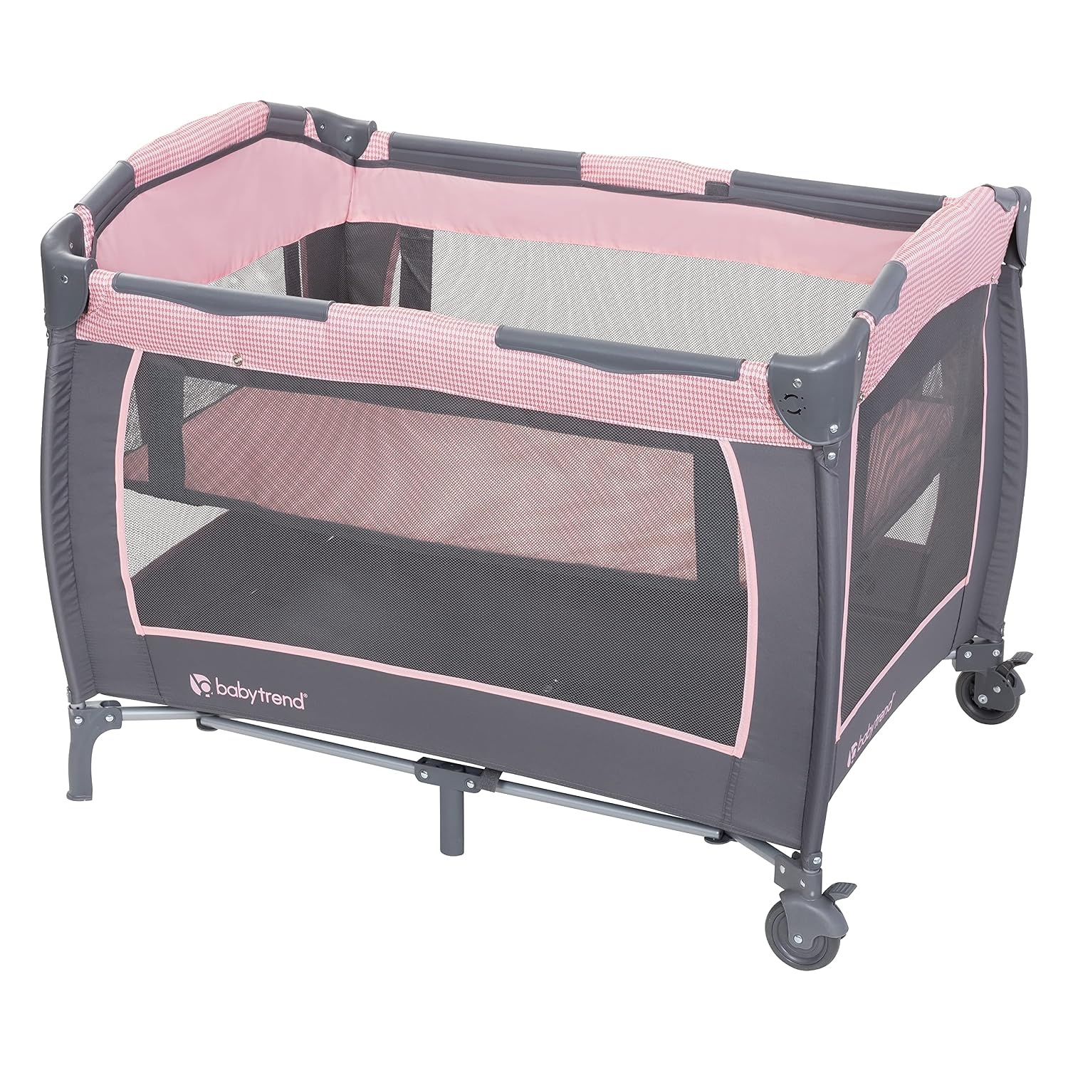 image:imageBaby Trend Passport Cargo Travel System Pink Bamboo with Lil Snooze Deluxe III Bassinet