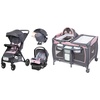 Baby Trend Passport Cargo Travel System, Pink Bamboo with Lil’ Snooze Deluxe III Bassinet